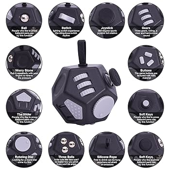 Amazon | UOOEFUN ミニフィジェットトイキューブ 12面キューブ